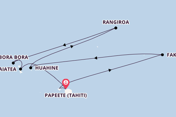 Französisch-Polynesien ab Papeete (Tahiti), Französisch-Polynesien auf der Seven Seas Navigator