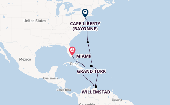 2 City stays, 1 Caribbean Discovery