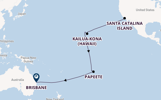 Transpacific from Los Angeles, California, USA with the Quantum of the Seas