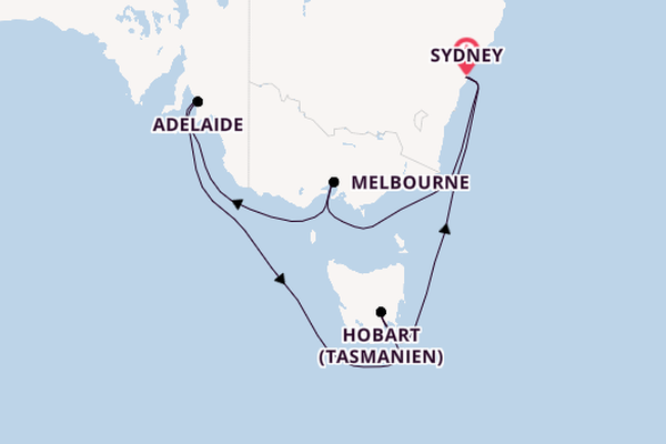 Australien ab Sydney auf der Celebrity Edge