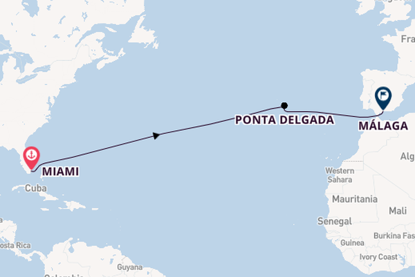 Transatlantic from Miami, Florida with the Ilma