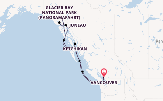 Koningsdam – Vancouver & Alaska: Wo Wildnis und Weite beginnen