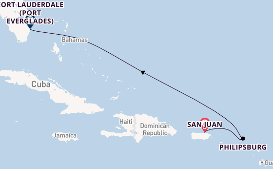 Eastern Caribbean from San Juan, Puerto Rico with the Celebrity Summit
