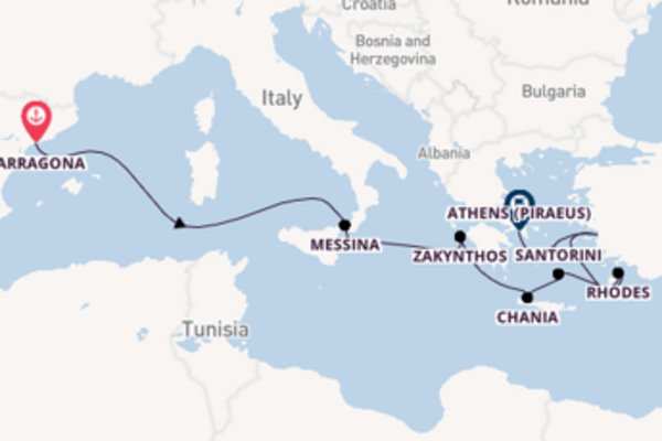Cruising with Royal Caribbean from Tarragona to Athens (Piraeus)