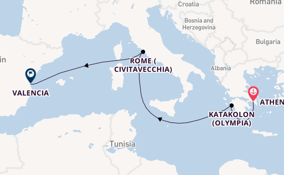 Mediterranean Sea from Australia with the MSC Sinfonia