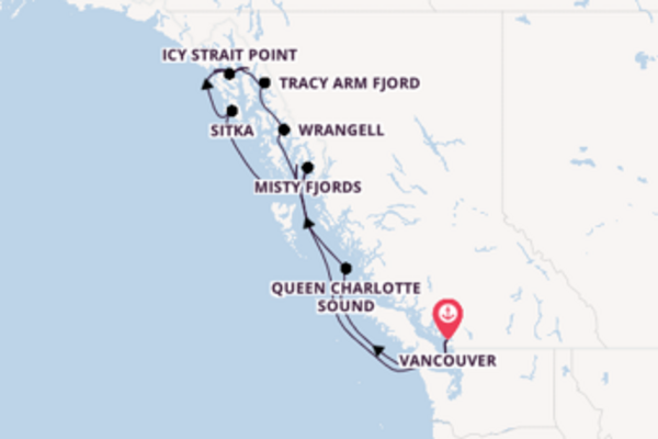 11-tägige Kreuzfahrt bis Vancouver