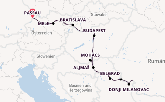 Donau ab Passau, Deutschland auf der VIVA TWO