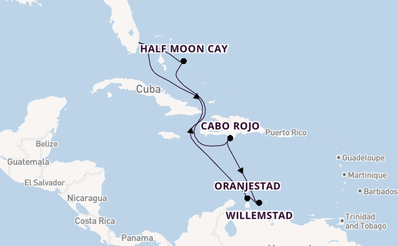 Caribbean vanaf Fort Lauderdale, Verenigde Staten met de Nieuw Amsterdam