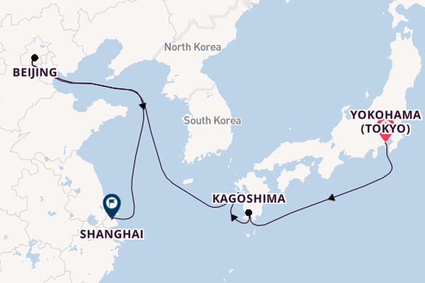 Japan from Yokohama (Tokyo), Japan with the Spectrum of the Seas