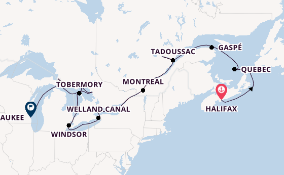 North America from Halifax, Nova Scotia with the HANSEATIC inspiration