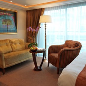 Come aboard the undefined and discover one of 15 cabin categories on a total of 4 decks that can accommodate 150 passengers. Choose your dream cabin and feel at home on board the undefined!