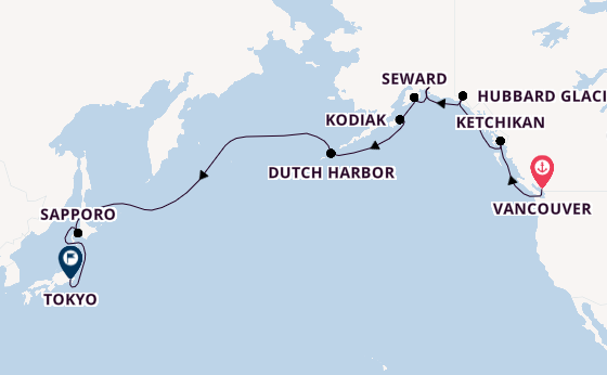 Transpacific from Vancouver, Canada with the Viking Orion