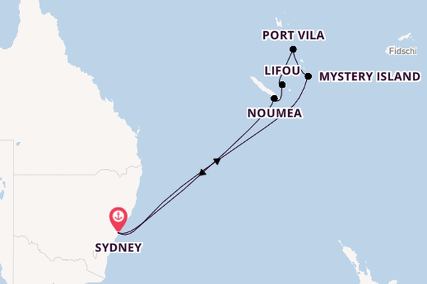 Südsee ab Sydney auf der Carnival Adventure