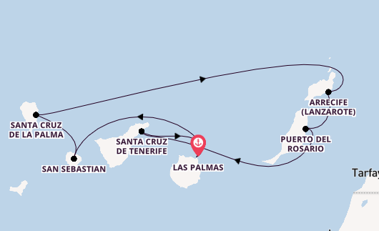 Kanarische Inseln ab Las Palmas, Gran Canaria auf AIDAsol