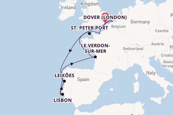 United Kingdom from London (Dover), England, United Kingdom with the Carnival Legend