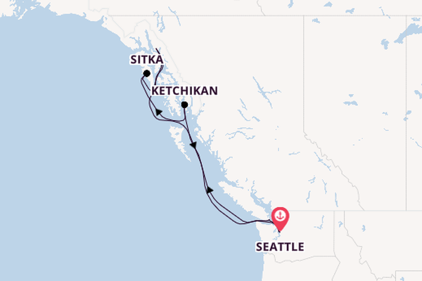 Alaska vanaf Seattle, Verenigde Staten met de Anthem of the Seas®