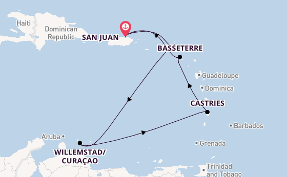 Caribbean from San Juan, Puerto Rico with the Norwegian Viva