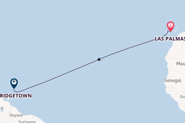 Canarische Eilanden vanaf Las Palmas, Gran Canaria, Spanje met de Star Clipper