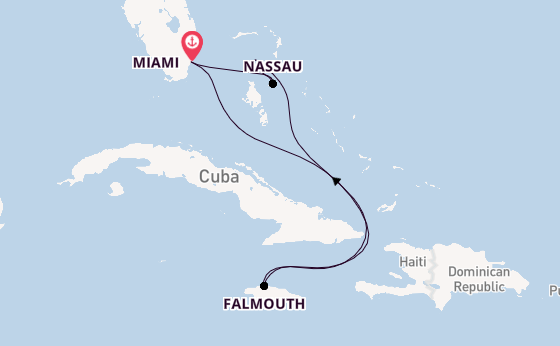 Caribbean vanaf Miami, Verenigde Staten met de Allure of the Seas