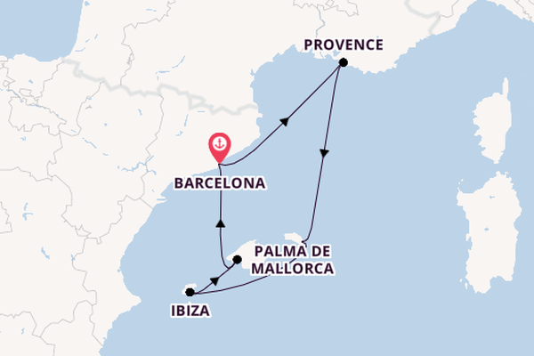 Western Mediterranean from Barcelona, Spain with the Azamara Journey