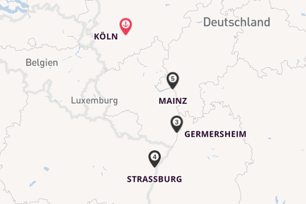 Rhein ab Köln, Deutschland auf der A-ROSA SILVA