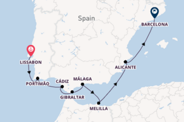 8daagse cruise met de Seven Seas Navigator vanuit Lissabon