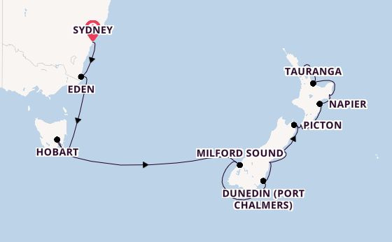 Austral Elegance – Australia to New Zealand