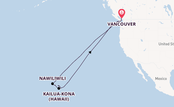 Hawaii from Australia with the Koningsdam