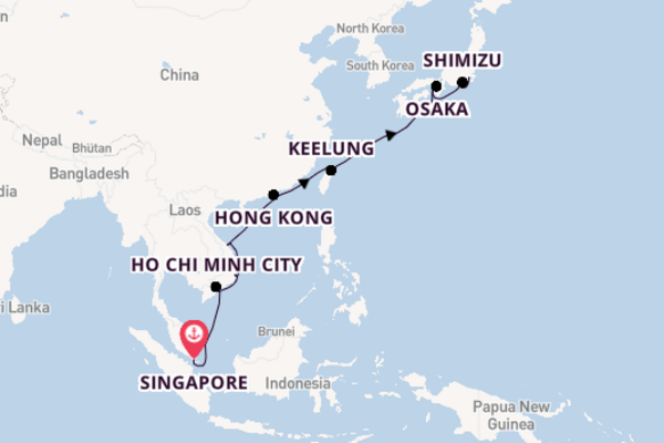 Luxury Singapore to Tokyo with Vietnam, Hong Kong & Taiwan