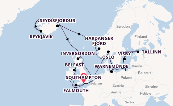 British Isles from Southampton, England with the Regal Princess