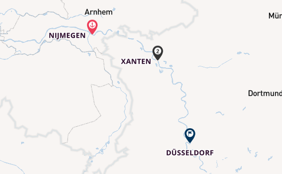 Atemberaubende Kreuzfahrt über Nijmegen nach Düsseldorf