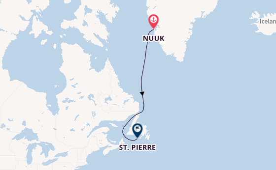 Arctica vanaf Nuuk, Groenland met de Le Lyrial