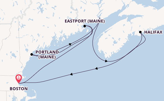 Neuengland ab Boston, USA auf der Norwegian Breakaway