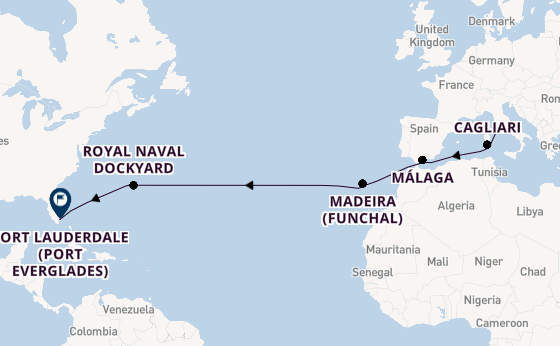 Transatlantic from Rome (Civitavecchia), Italy with the Celebrity Ascent