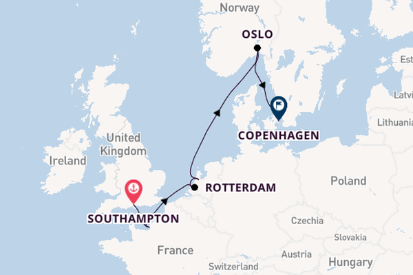 Norway from Southampton, England with the Norwegian Star