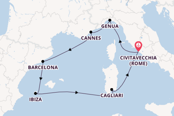 Cruise met MSC Cruises naar Civitavecchia (Rome)