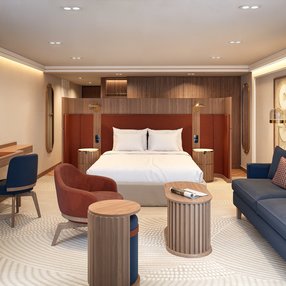 Come aboard the AmaRudi and discover one of 8 cabin categories on a total of 4 decks that can accommodate 196 passengers. Choose your dream cabin and feel at home on board the AmaRudi!