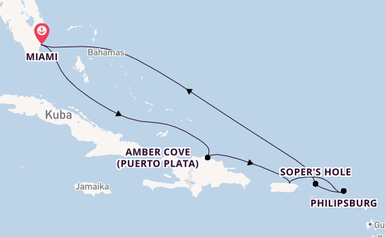 Karibik ab Miami auf der Regal Princess