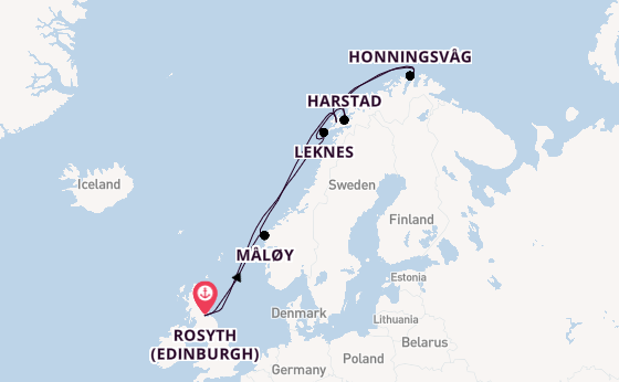 Norway from Rosyth (Edinburgh), Scotland with the Balmoral