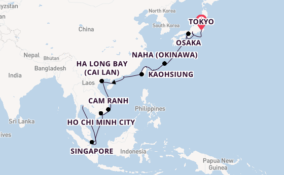 East Asia from Tokyo, Japan with the Seven Seas Explorer