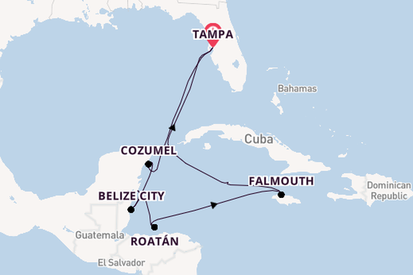 Westelijke Caraïben vanaf Tampa, Verenigde Staten met de Celebrity Summit