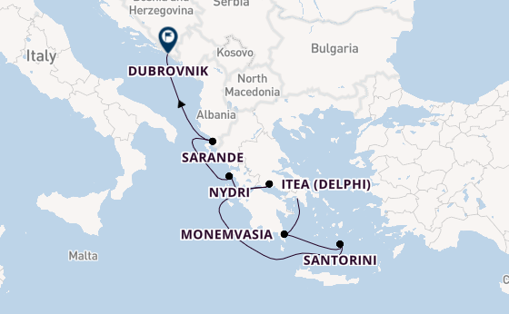 Eastern Mediterranean from Athens (Piraeus), Greece with the Seabourn Quest