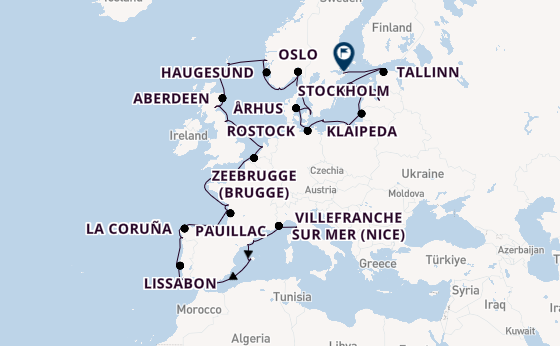 Westelijke Middellandse Zee vanaf Civitavecchia (Rome), Italië met de Sonata (Oceania)