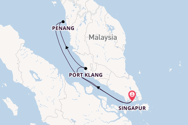 Südostasien ab Singapur, Singapur auf der Navigator of the Seas 