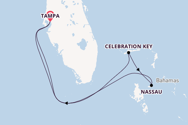 Caribbean vanaf Tampa, Verenigde Staten met de Carnival Paradise