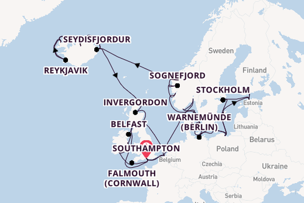 British Isles from Southampton, England with the Regal Princess