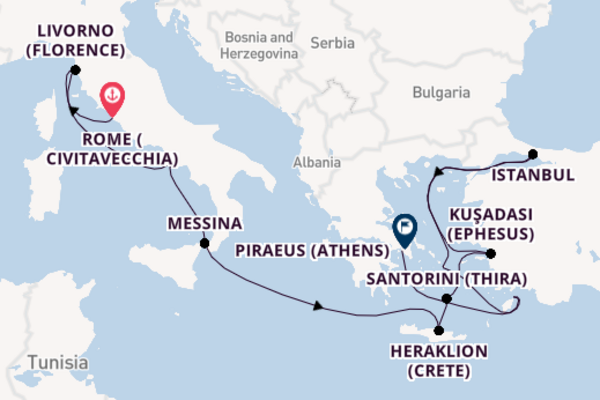Mediterranean from Rome with the Norwegian Pearl