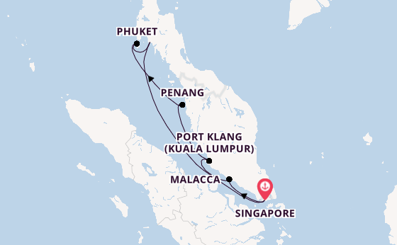 South East Asia from Singapore, Singapore with the EXPLORA III