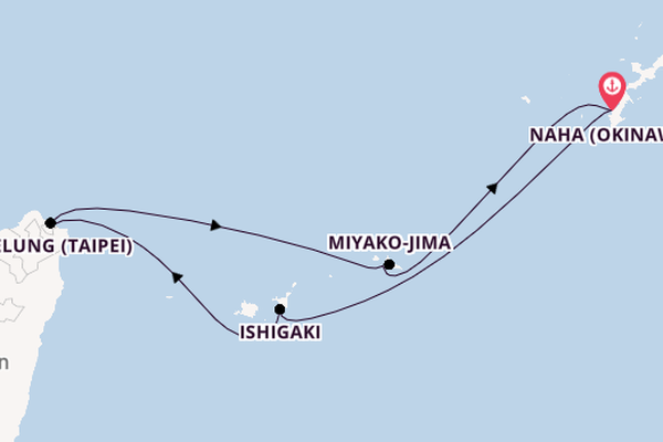 Japan from Naha (Okinawa), Japan with the MSC Bellissima