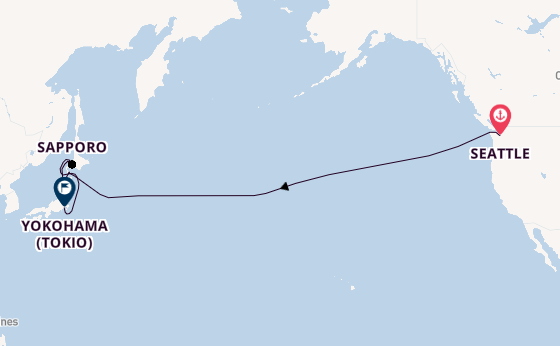 Transpacifisch vanaf Seattle, Verenigde Staten met de Quantum of the Seas